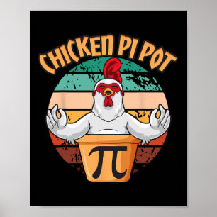 Hühnerpot Pi Apparel Pi Tag Vintag Retro Math Poster
