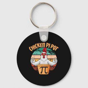 Hühnerpot Pi Apparel Pi Tag Vintag Retro Math Schlüsselanhänger