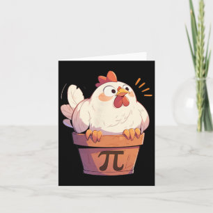 Hühnerpot Pi Day Männer Frauen Kinder Mathematikle Karte