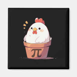 Hühnerpot Pi Day Männer Frauen Kinder Mathematikle Magnet