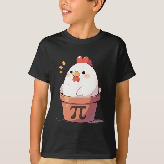 Hühnerpot Pi Day Männer Frauen Kinder Mathematikle T-Shirt (Vorderseite)