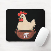 Hühnerpot Pi Funny Pie Day Cartoon Hühnerpot P Mousepad (Mit Mouse)