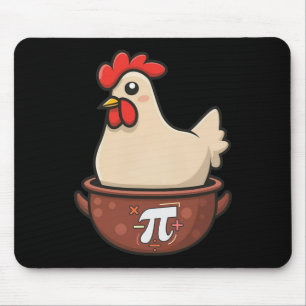 Hühnerpot Pi Funny Pie Day Cartoon Hühnerpot P Mousepad
