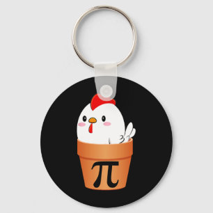 Hühnerpot Pi Pi Tag Vintage Retro Matte Lover 1 Schlüsselanhänger