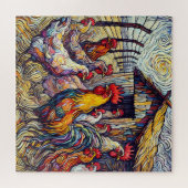 Hühnerpuzzle 600 Stück Puzzle (Horizontal)