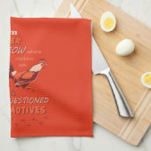 Hühnerquote Küchenhandtuch Geschirrtuch (Viertel Falte)