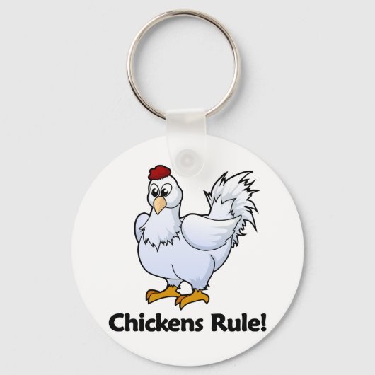 Hühnerregel! Schlüsselanhänger (Vorderseite)