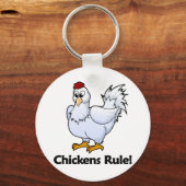 Hühnerregel! Schlüsselanhänger (Vorderseite)