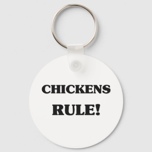 Hühnerregelung Schlüsselanhänger (Vorderseite)