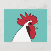 Hühnerrooster Postkarte (Vorderseite)