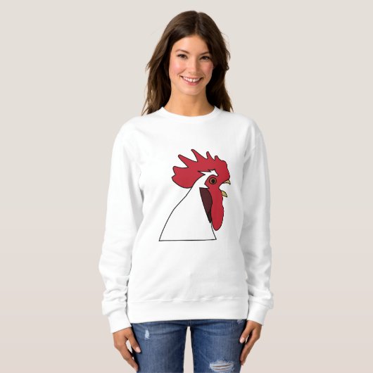 Hühnerrooster Sweatshirt (Vorne ganz)