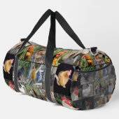 Hühnerroster-FotoCollage, Duffle Bag (Rechte Ecke)