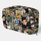 Hühnerroster-Fotolage, Hygienebeutel Waschbeutel (Rechte Ecke)