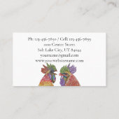 Hühnerroster und Hennenlandwirtschaft Visitenkarte (Rückseite)