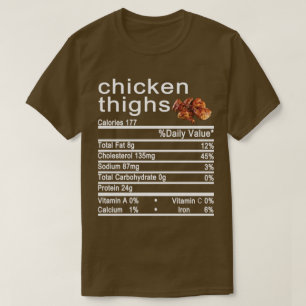 Hühnerschenkel Nährwertkennzeichnung T-Shirt