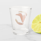 Hühnerschießglas Schnapsglas (Rückseite)