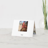 Hühnerschüssel, Nachricht hinzufügen, Dankeskarte (Rückseite)