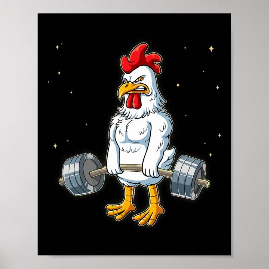 Hühnerschwanz Poster (Vorne)