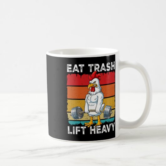 Hühnerschwanz-Training Essen Müllhalde schwer Kaffeetasse (Rechts)