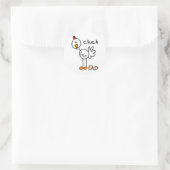 Hühnerspenden T - Shirt und Geschenke Runder Aufkleber (Tasche)