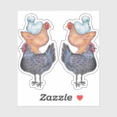 Hühnerstall Aufkleber (Blatt)