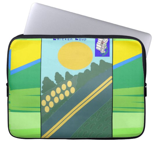 Hühnerstall-Elektronik-Tasche Laptopschutzhülle (Vorderseite)