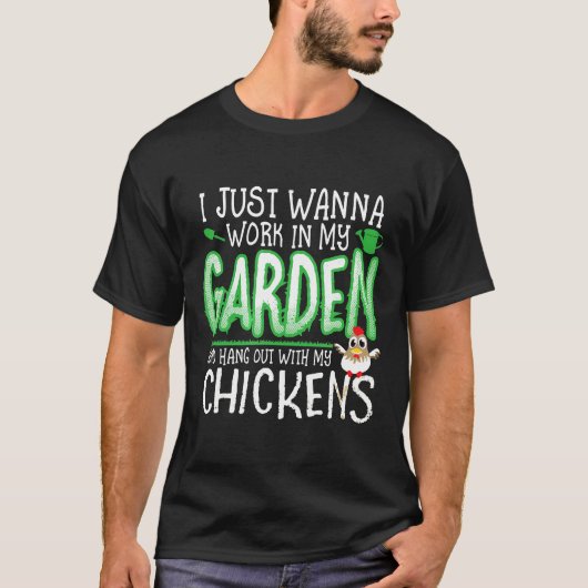 Hühnerstall Garten T-Shirt (Vorderseite)