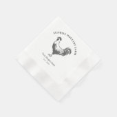 Hühnerstall-Haus-Papier-Tischserviette Serviette (Ecke)