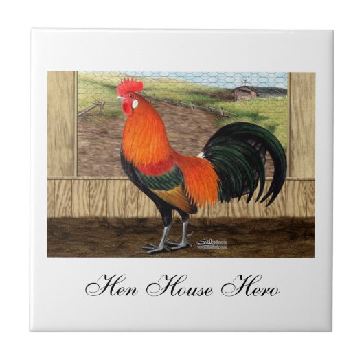 Hühnerstall-Held Fliese (Vorderseite)