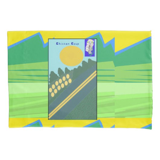 Hühnerstall Kissenbezug (Vorderseite)