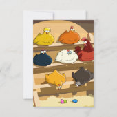 Hühnerstall-Ostereier Einladung (Vorderseite)