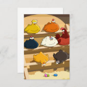 Hühnerstall-Ostereier Einladung (Vorne/Hinten)