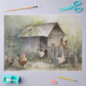 Hühnerstall-Tissue-Papier Seidenpapier (Basteln)