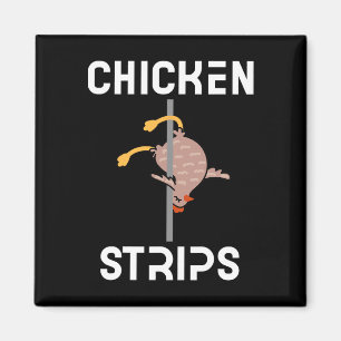Hühnerstreifen Funny Dancing Chicken Grillen Barbe Magnet