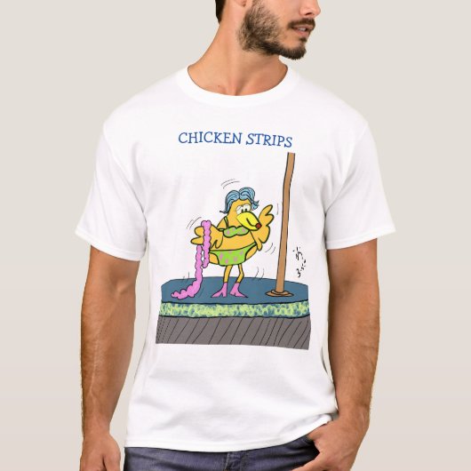 Hühnerstreifen-T - Shirt (Vorderseite)