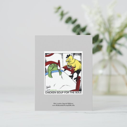 Hühnersuppe 4 Der einzige Cartoon Postkarten (Stehend Vorderseite)