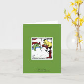 Hühnersuppe 4 Einziger Cartoon Notecard Karte (Gelbe Blume)