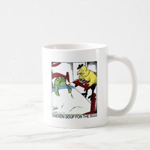 Hühnersuppe 4 Seele Lustige Fisch/Hühnchen Geschen Kaffeetasse