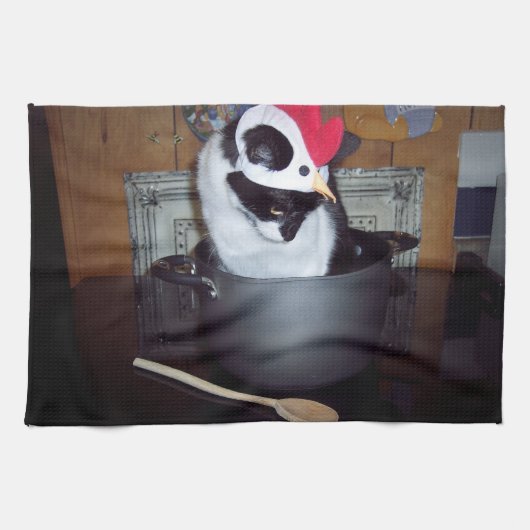 Hühnersuppe-Geschirrtuch Küchentuch (Horizontal)