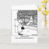 Hühnersuppe ist mein Rezept? Karte (Gelbe Blume)