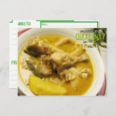 Hühnersuppe Postkarte (Vorne/Hinten)