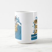 HühnerSurfer lernen fließend in der Sprache der Ge Kaffeetasse (Mittel)