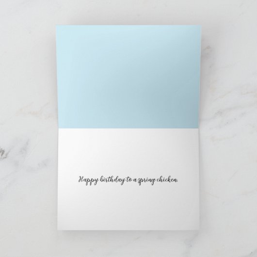 Hühnertanz am Barnyard Geburtstag Karte (Innenseite)