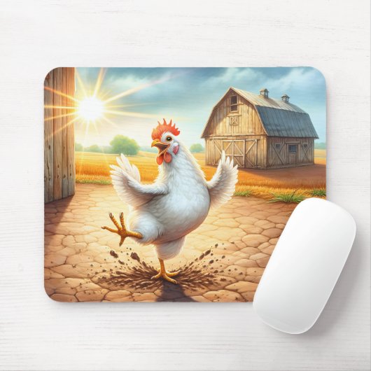 Hühnertanz in Barnyard Mousepad (Mit Mouse)