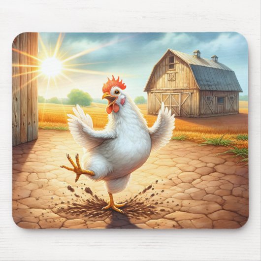 Hühnertanz in Barnyard Mousepad (Vorne)