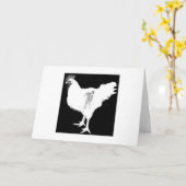 Hühnertanz Karte (Gelbe Blume)