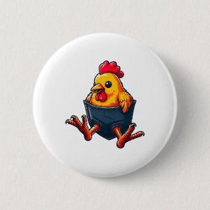 Hühnertasche Huhn Geflügelbesitzer Hühnerflüsterer Button