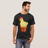 Hühnertopf Pi Mathtag T-Shirt (Vorne ganz)