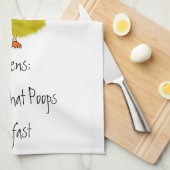 Hühnertuch Geschirrtuch (Viertel Falte)