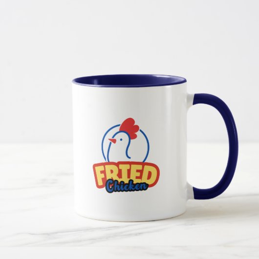 Hühnertypografie Tasse (Rechts)